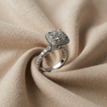 Charming White Gold Ring with Cubic Zirconia