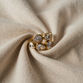 Pentagonal Ring with Drop-Shaped Bouquet
