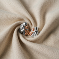 "Forever in Your Heart" Rose Gold Cat Hug Stud Earrings