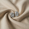 Timeless white gold earrings with zirconia