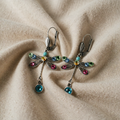 Elegant golden earrings