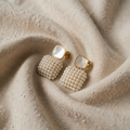 Earrings with Pearl Decoration