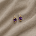 Imperial Night Drop Earrings | Rose Gold