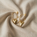 Karina Earrings – Clearly Defined Curved Design