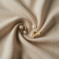 Gold-coloured earrings with pearl effect and cubic zirconia whale tail
