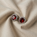 Lucia-Inspired Pink Earrings | White Gold
