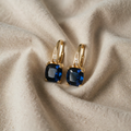 Earrings with Mystical Sapphires and Ring