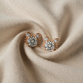 Moissanite Earrings in Rose Gold 925 Sterling Silver