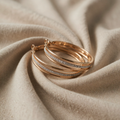 Retro gold Hoops