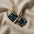 Blue Crystal Earrings