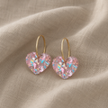 Sugarplum heart earrings | Gold
