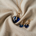 Gold Necklace and Earrings