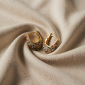 Stylish Colourful Earrings with Crystal Accents