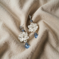 WHITE RING EARRINGS