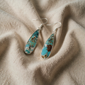 Intelligent Drop-Shaped Earrings in Turquoise Jasper