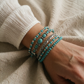 Boho Turquoise Bead Necklace Set