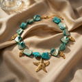 Boho Trio Pendant Necklace featuring Sea Turtle, Insect and Starfish