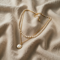 Special white pearl necklace with radiant shine