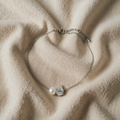 Pearl Tear Duo Necklace