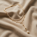 Pearl Y-Shaped Layered Necklace