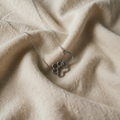 Footprint Necklace – Crystal Heart Pendant