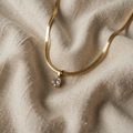 Gold Silhouette Pendant Necklace