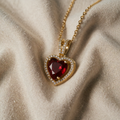 Gold heart pendant Necklace