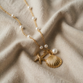 Lotta – Necklace with Shell and Pearl Look