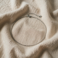 Necklace silver-coloured, delicately twisted