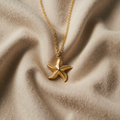 Olivia – Necklace with Gold-coloured Starfish Pendant