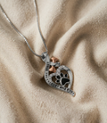 Happy Paw Necklace with Heart, Paw Print and Infinity Symbol – "Always in My Heart" Pendant.