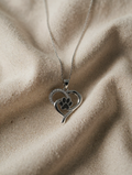 Stainless Steel Bracelet with Heart and Foot in Infinity Symbol