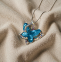 Sapphire Butterfly Necklace
