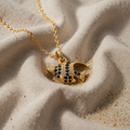 BLUE RIFON NECKLACE