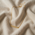 Sofia – Necklace with Gold-Coloured Bar Pendant