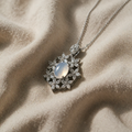 Heavenly Zirconia Moonstone Necklace