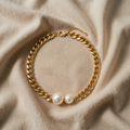 Stylish Two-Strand Pearl Necklace