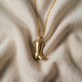 Delicate Necklace with Filigree Boot Pendant