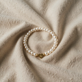 Stretch Pearl Bracelet with Heart Pendant A