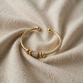 Beata – Gold-Coloured Bracelet with Zirconia Rings