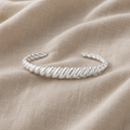 Jolanda – Open Cuff Bracelet with Twisted Elements