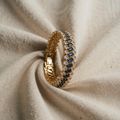 Geometric Bracelet with Sapphire Stones