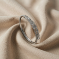 Classic White Gold and Cubic Zirconia Bracelet