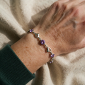 Heart Enchantment Amethyst Bracelet | White Gold