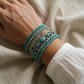 Turquoise Jewellery Set in Boho Style
