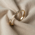 Gold-coloured Bangle with crystal setting