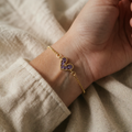 Purple Love Bracelet | Gold