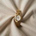 Amelie – Gold-Coloured Watch with Oval Case