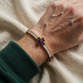 Amethyst Heart Bracelet | Gold
