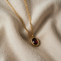 Necklace with Ruby Red Crystal “Veronika”